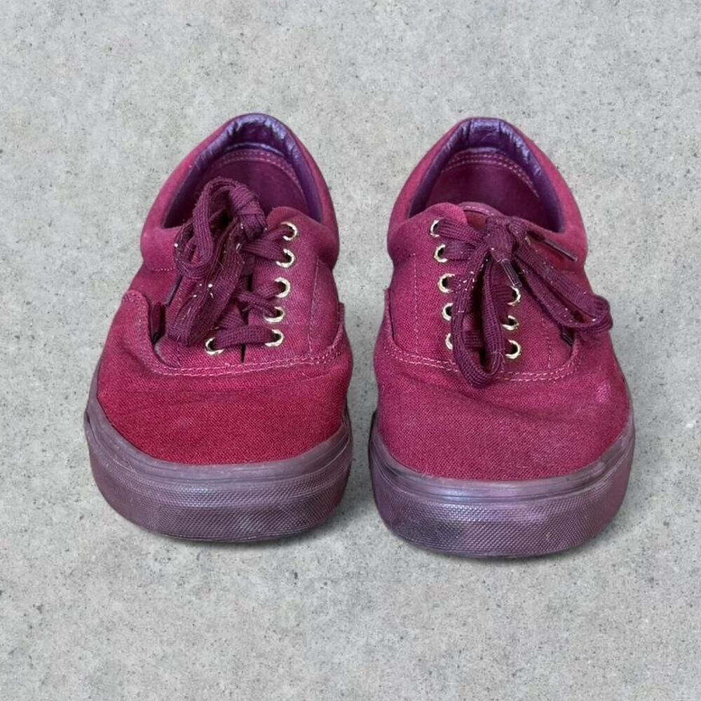 Vans Burgundy Low Profile Skateboarding Shoes